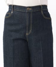 OLLAA08099 eur3(エウルキューブ) 【大きいサイズ】ワイドデニムパンツ ネイビー(57)