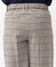 OLLAA15099 eur3(エウルキューブ) 【大きいサイズ】ロイヤルヒートワイドストレートパンツ ライトグレー(91)