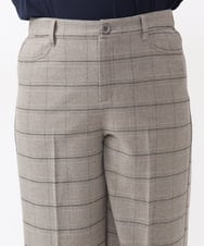 OLLAA15099 eur3(エウルキューブ) 【大きいサイズ】ロイヤルヒートワイドストレートパンツ ライトグレー(91)