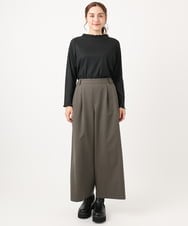 OLLAA26129 eur3(エウルキューブ) 【大きいサイズ】タックワイドパンツ カーキ(36)