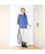 OLLAD06099 eur3(エウルキューブ) 【大きいサイズ】ウール調キュロットパンツ アイボリー(80)