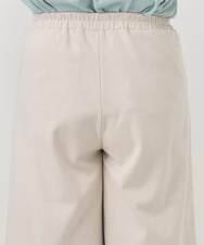OLLAD06099 eur3(エウルキューブ) 【大きいサイズ】ウール調キュロットパンツ アイボリー(80)
