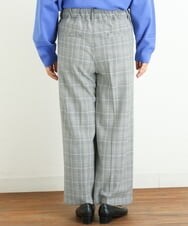 OLLAS03090 eur3(エウルキューブ) 【大きいサイズ】ロイヤルヒートワイドパンツ グレー(92)