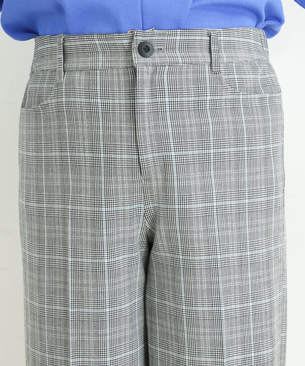 OLLAS03090 eur3(エウルキューブ) 【大きいサイズ】ロイヤルヒートワイドパンツ グレー(92)