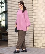 OLLAV28129 eur3(エウルキューブ) 【大きいサイズ】ストレッチカーゴパンツ カーキ(36)