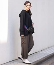 OLLAV28129 eur3(エウルキューブ) 【大きいサイズ】ストレッチカーゴパンツ カーキ(36)