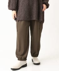 OLLAV28129 eur3(エウルキューブ) 【大きいサイズ】ストレッチカーゴパンツ カーキ(36)