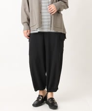 OLLAV28129 eur3(エウルキューブ) 【大きいサイズ】ストレッチカーゴパンツ ブラック(94)