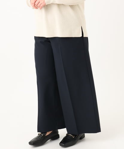 OLLBA12139 eur3 【大きいサイズ/11号サイズあり】Wクロスセンタープレスワイドパンツ