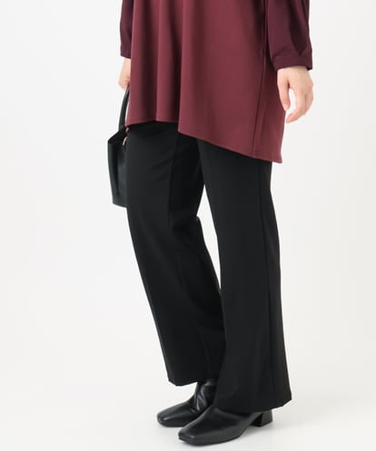 OLLBD22099 eur3 【大きいサイズ】ストレートジャージーパンツ