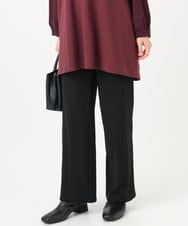 OLLBD22099 eur3(エウルキューブ) 【大きいサイズ】ストレートジャージーパンツ ブラック(94)