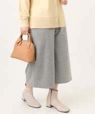 OLLBD28109 eur3(エウルキューブ) 【大きいサイズ】ジャージーキュロットパンツ ライトグレー(91)