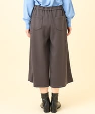 OLLBD28109 eur3(エウルキューブ) 【大きいサイズ】ジャージーキュロットパンツ ダークグレー(93)