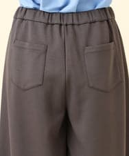 OLLBD28109 eur3(エウルキューブ) 【大きいサイズ】ジャージーキュロットパンツ ダークグレー(93)