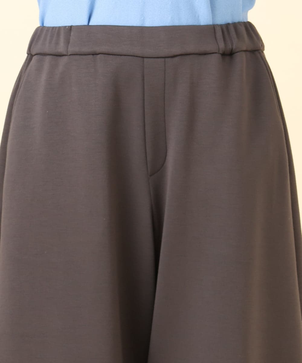 OLLBD28109 eur3(エウルキューブ) 【大きいサイズ】ジャージーキュロットパンツ ダークグレー(93)