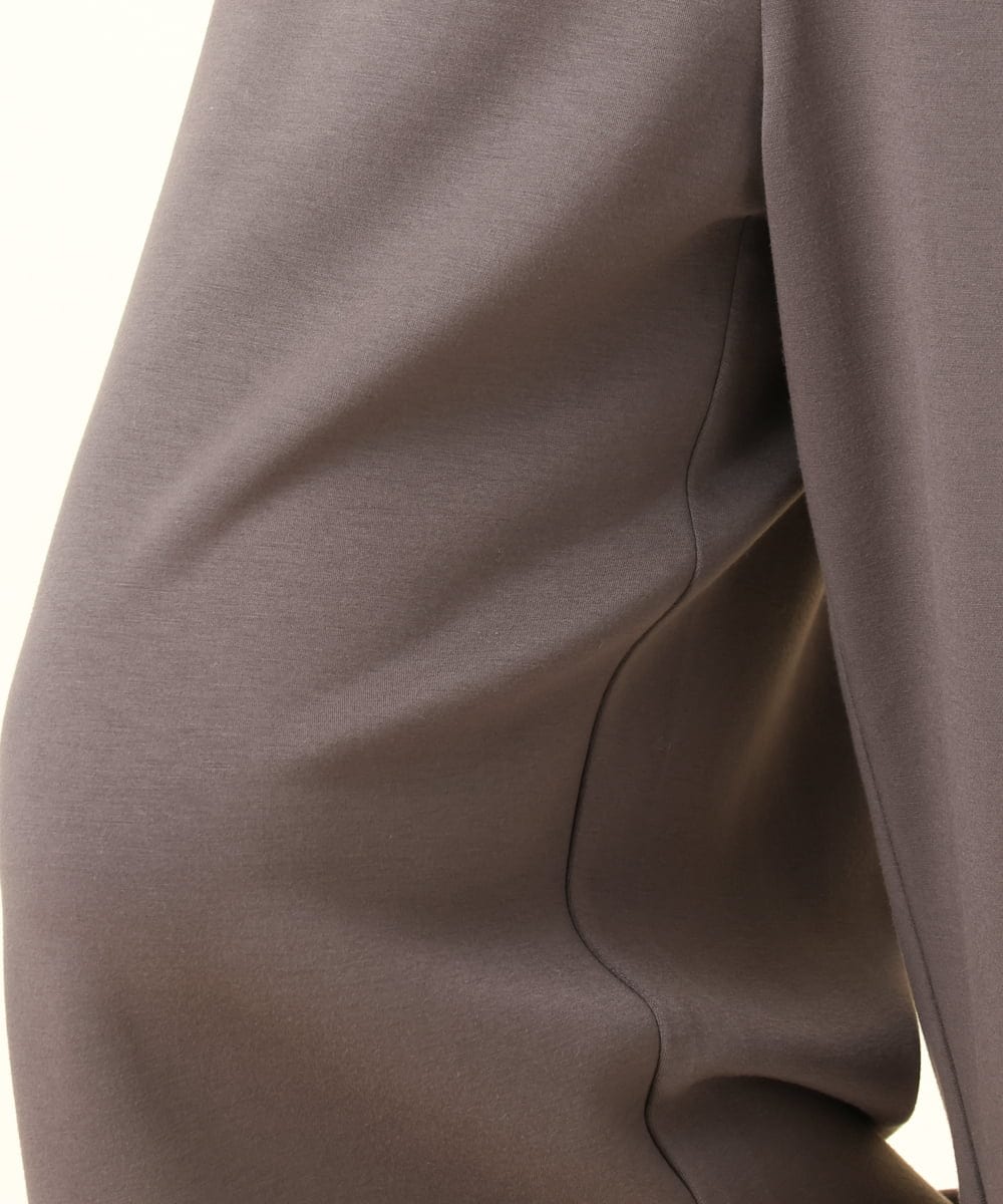 OLLBD28109 eur3(エウルキューブ) 【大きいサイズ】ジャージーキュロットパンツ ダークグレー(93)