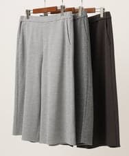OLLBD28109 eur3(エウルキューブ) 【大きいサイズ】ジャージーキュロットパンツ ブラック(94)