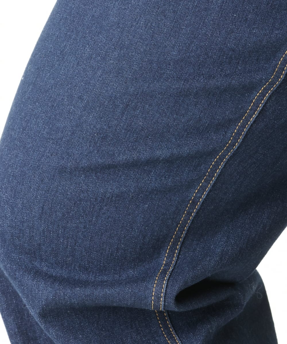 OLLBV32099 eur3(エウルキューブ) 【大きいサイズ】ワイドストレートデニムパンツ ネイビー(57)