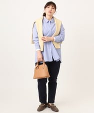 OLLCD01089 eur3(エウルキューブ) 【大きいサイズ】ストレッチスリムパンツ ネイビー(57)