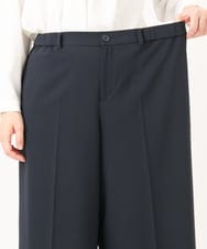 OLLDD05139 eur3(エウルキューブ) 【大きいサイズ/11号サイズあり/洗える/セットアップ対応】Wクロスワイドパンツ ネイビー(57)