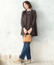 OLLDD13099 eur3(エウルキューブ) 【大きいサイズ】ゆるフィットデニム ライトブルー(50)