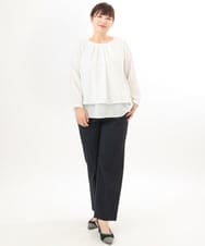 OLLED03139 eur3(エウルキューブ) 【大きいサイズ/11号サイズあり/セットアップ可能】ストレッチセンタープレスパンツ ネイビー