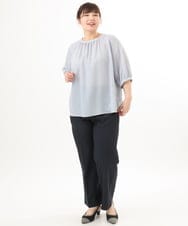 OLLED03139 eur3(エウルキューブ) 【大きいサイズ/11号サイズあり/セットアップ可能】ストレッチセンタープレスパンツ ネイビー