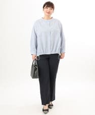 OLLED03139 eur3(エウルキューブ) 【大きいサイズ/11号サイズあり/セットアップ可能】ストレッチセンタープレスパンツ ネイビー