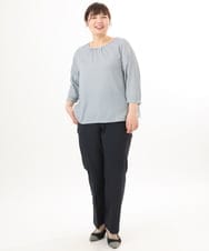 OLLED03139 eur3(エウルキューブ) 【大きいサイズ/11号サイズあり/セットアップ可能】ストレッチセンタープレスパンツ ネイビー