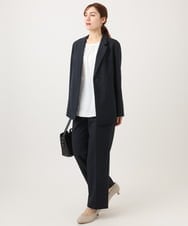 OLLED03139 eur3(エウルキューブ) 【大きいサイズ/11号サイズあり/セットアップ可能】ストレッチセンタープレスパンツ ネイビー