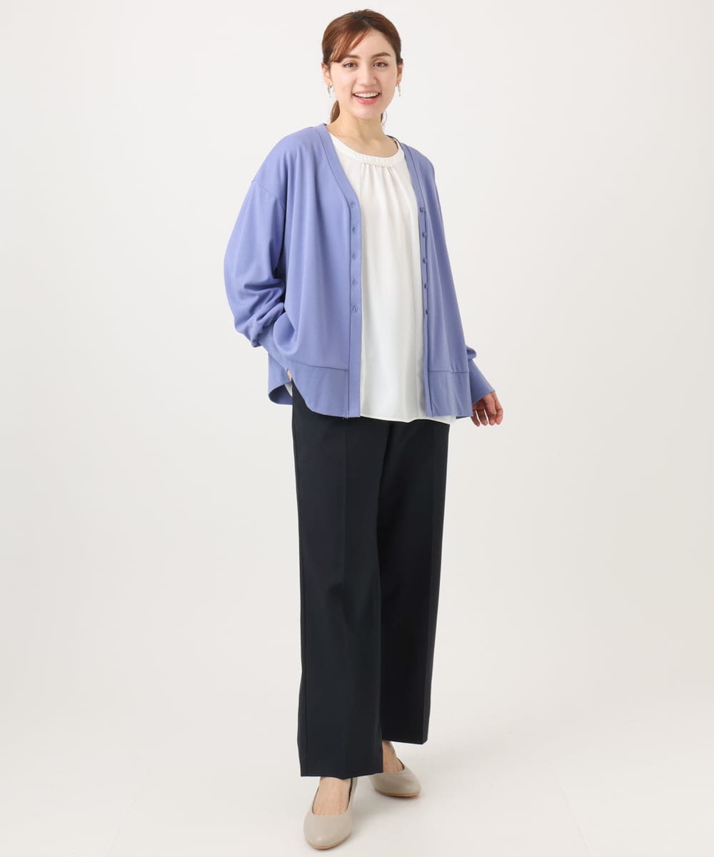 OLLED03139 eur3(エウルキューブ) 【大きいサイズ/11号サイズあり/セットアップ可能】ストレッチセンタープレスパンツ ネイビー