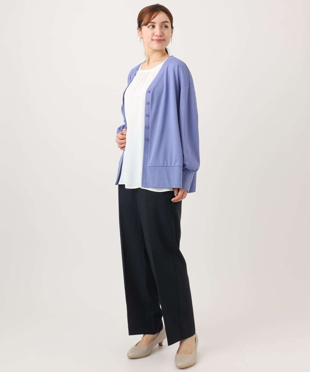 OLLED03139 eur3(エウルキューブ) 【大きいサイズ/11号サイズあり/セットアップ可能】ストレッチセンタープレスパンツ ネイビー