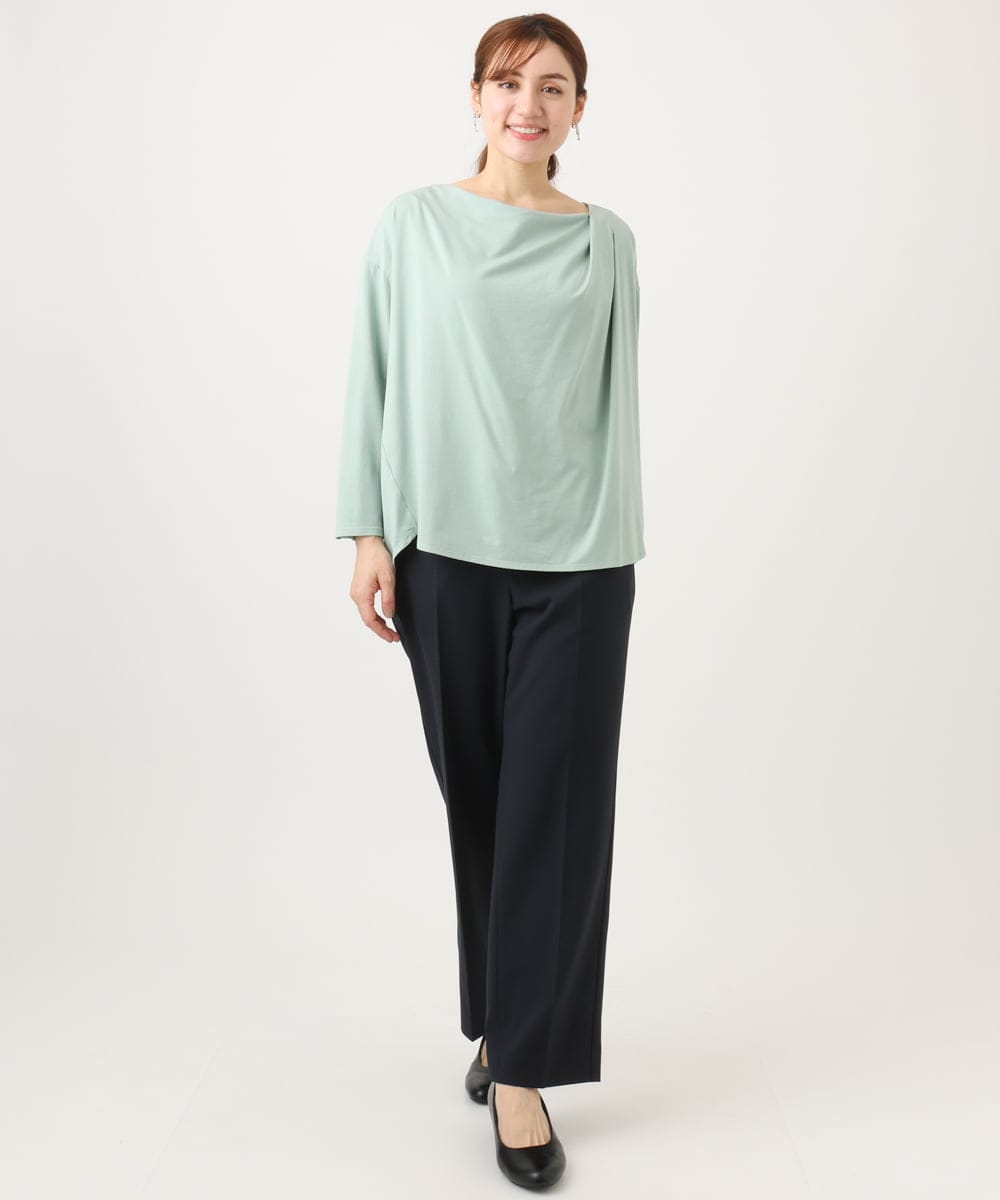 OLLED03139 eur3(エウルキューブ) 【大きいサイズ/11号サイズあり/セットアップ可能】ストレッチセンタープレスパンツ ネイビー