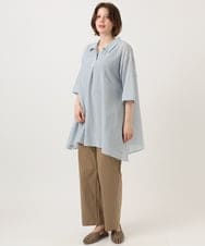OLLED06099 eur3(エウルキューブ) 【大きいサイズ】ストレッチベイカーパンツ モカ