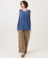 OLLED06099 eur3(エウルキューブ) 【大きいサイズ】ストレッチベイカーパンツ モカ