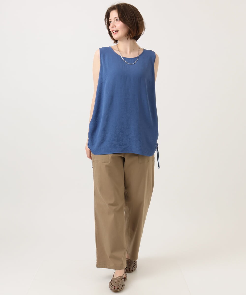 OLLED06099 eur3(エウルキューブ) 【大きいサイズ】ストレッチベイカーパンツ モカ