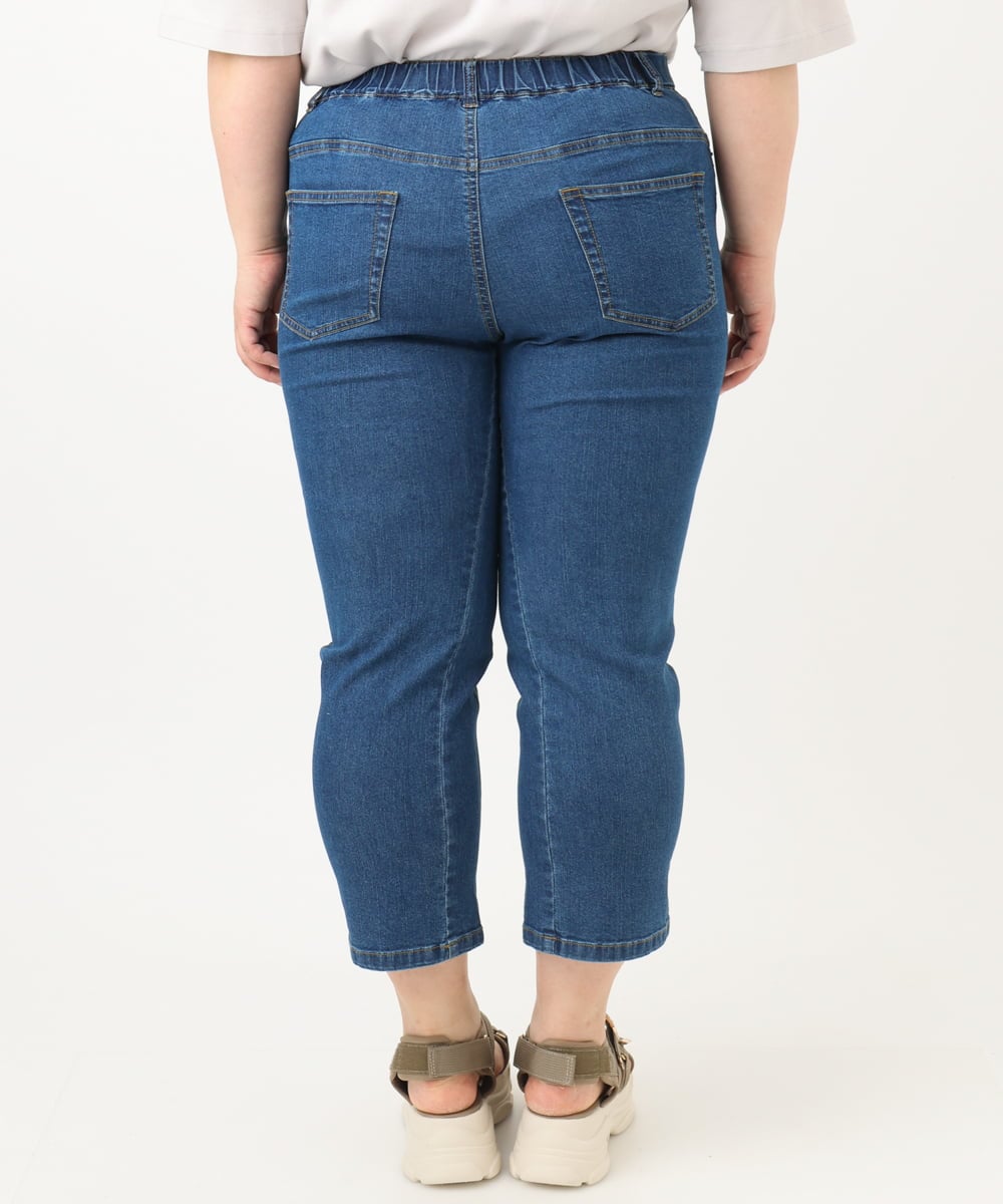 OLLFA33089 eur3(エウルキューブ) 【大きいサイズ/接触冷感】ストレッチデニムパンツ ブルー(55)