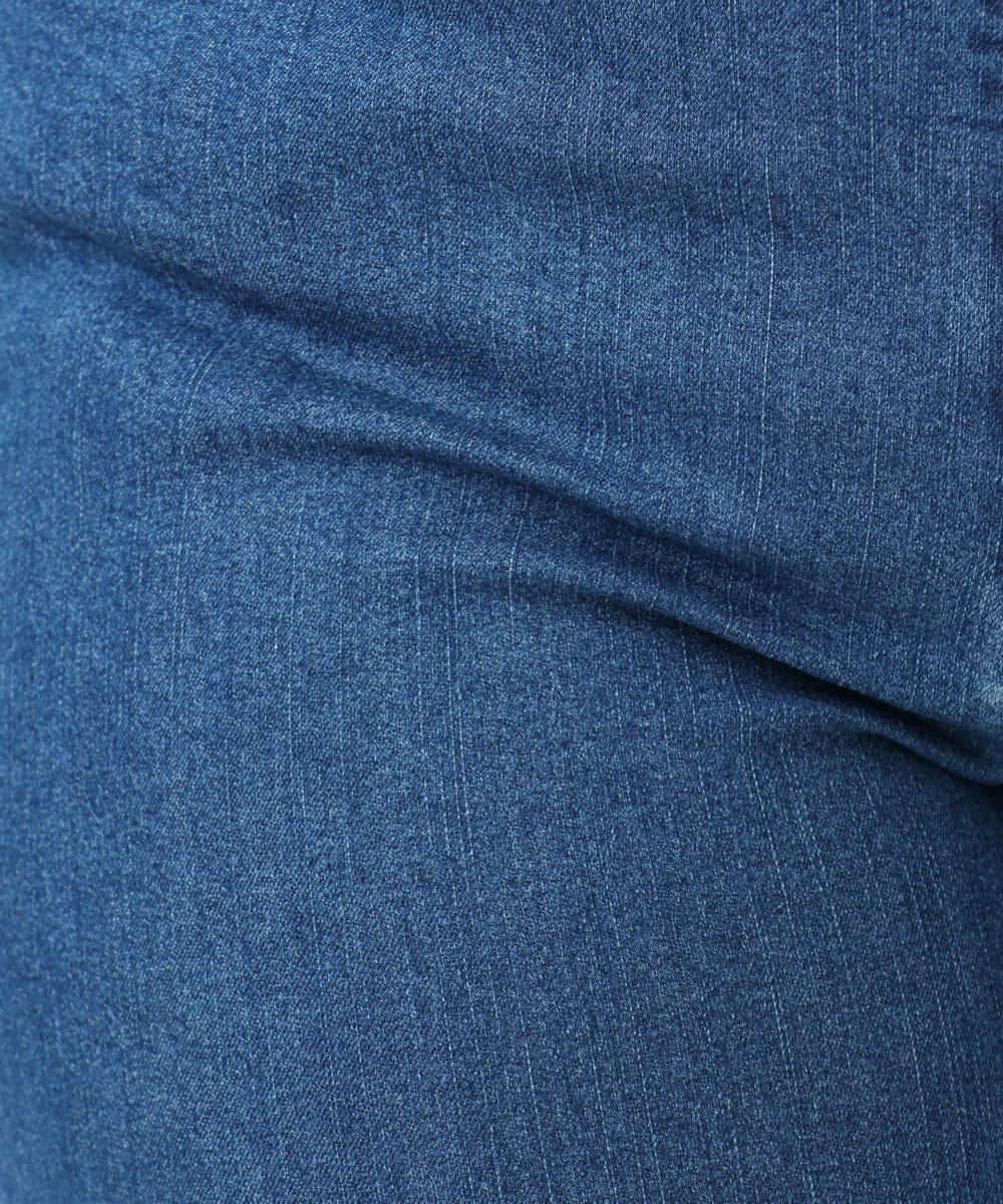 OLLFA33089 eur3(エウルキューブ) 【大きいサイズ/接触冷感】ストレッチデニムパンツ ブルー(55)