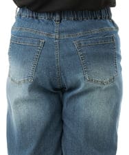 OLLFD28109 eur3(エウルキューブ) 【大きいサイズ】ワイドストレートデニム ネイビー