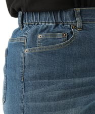 OLLFD28109 eur3(エウルキューブ) 【大きいサイズ】ワイドストレートデニム ネイビー