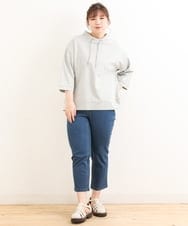 OLLFS20080 eur3(エウルキューブ) 【大きいサイズ/接触冷感】ストレッチデニム ネイビー(57)
