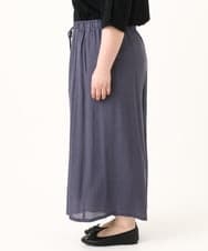 OLLFV23099 eur3(エウルキューブ) 【大きいサイズ】スラブワイドパンツ ダークグレー(93)