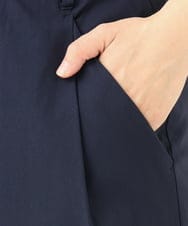 OLLGA23089 eur3(エウルキューブ) 【シリーズ累計販売2万枚！/大きいサイズ/接触冷感】さらさらストレッチカットレングステーパードパンツ ネイビー(57)
