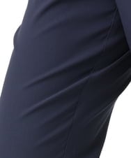 OLLGA23089 eur3(エウルキューブ) 【シリーズ累計販売2万枚！/大きいサイズ/接触冷感】さらさらストレッチカットレングステーパードパンツ ネイビー(57)