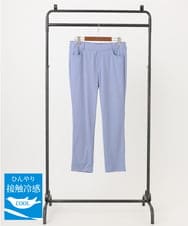 OLLGA27089 eur3(エウルキューブ) 【大きいサイズ/接触冷感】サマーハイパーストレッチパンツ ブルー(55)