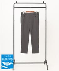 OLLGA27089 eur3(エウルキューブ) 【大きいサイズ/接触冷感】サマーハイパーストレッチパンツ ダークグレー(93)
