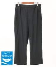 OLLGA41119 eur3(エウルキューブ) 【大きいサイズ/接触冷感】コードピケソフトストレッチパンツ ブラック(94)