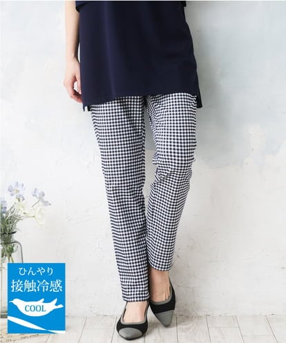 OLLGD15089 eur3 【大きいサイズ/接触冷感】ハイパーストレッチパンツ