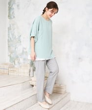 OLLGD15089 eur3(エウルキューブ) 【大きいサイズ/接触冷感】ハイパーストレッチパンツ グレー