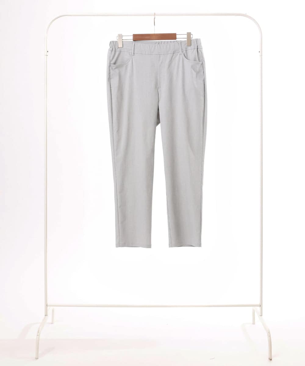 OLLGD15089 eur3(エウルキューブ) 【大きいサイズ/接触冷感】ハイパーストレッチパンツ グレー